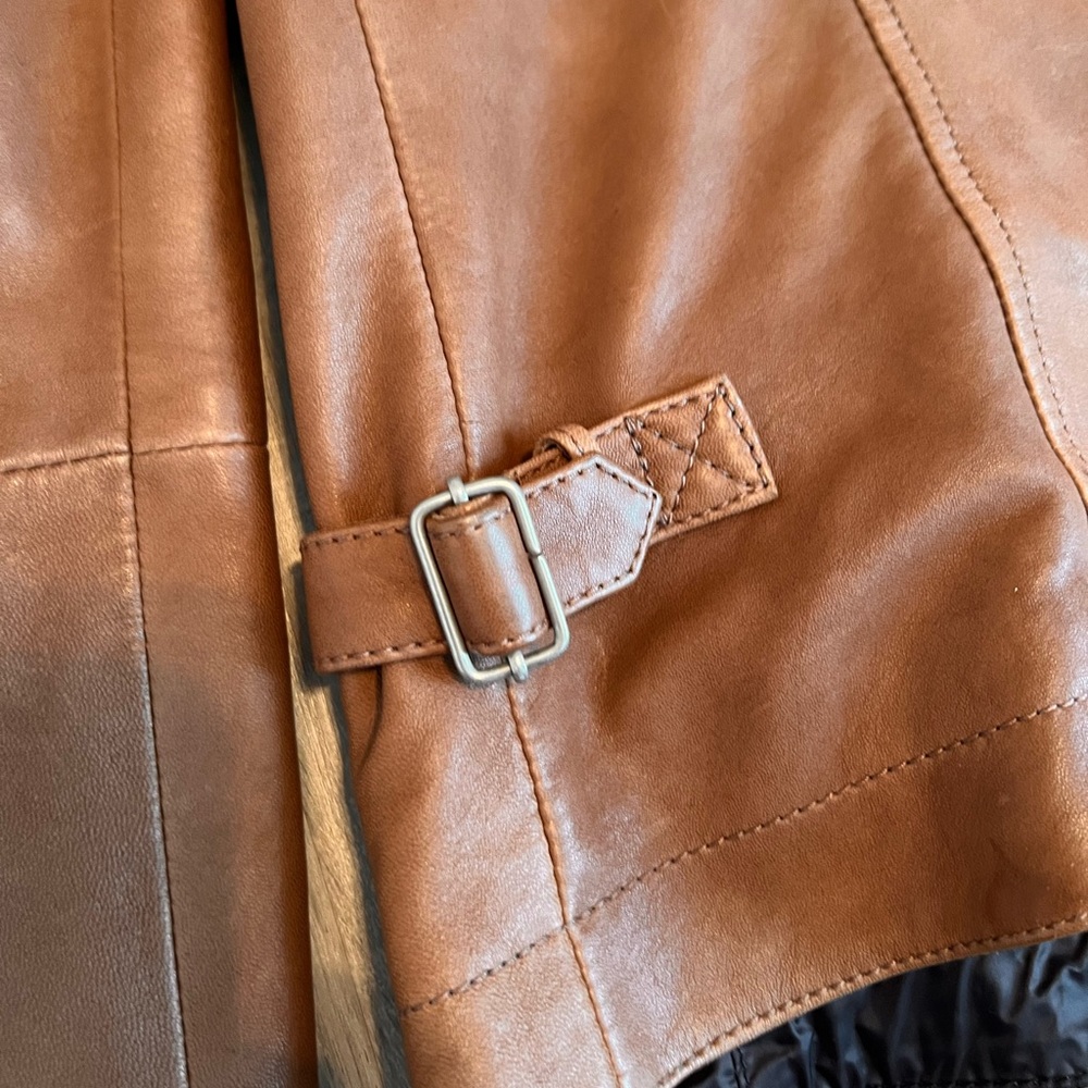 Brunello Cucinelli men’s 100% Leather Jacket size Large - Picture 7 of 16